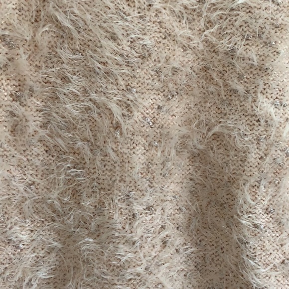 CHICO’S PINK/ SHIMMER FUZZY SWEATER - Picture 2 of 3